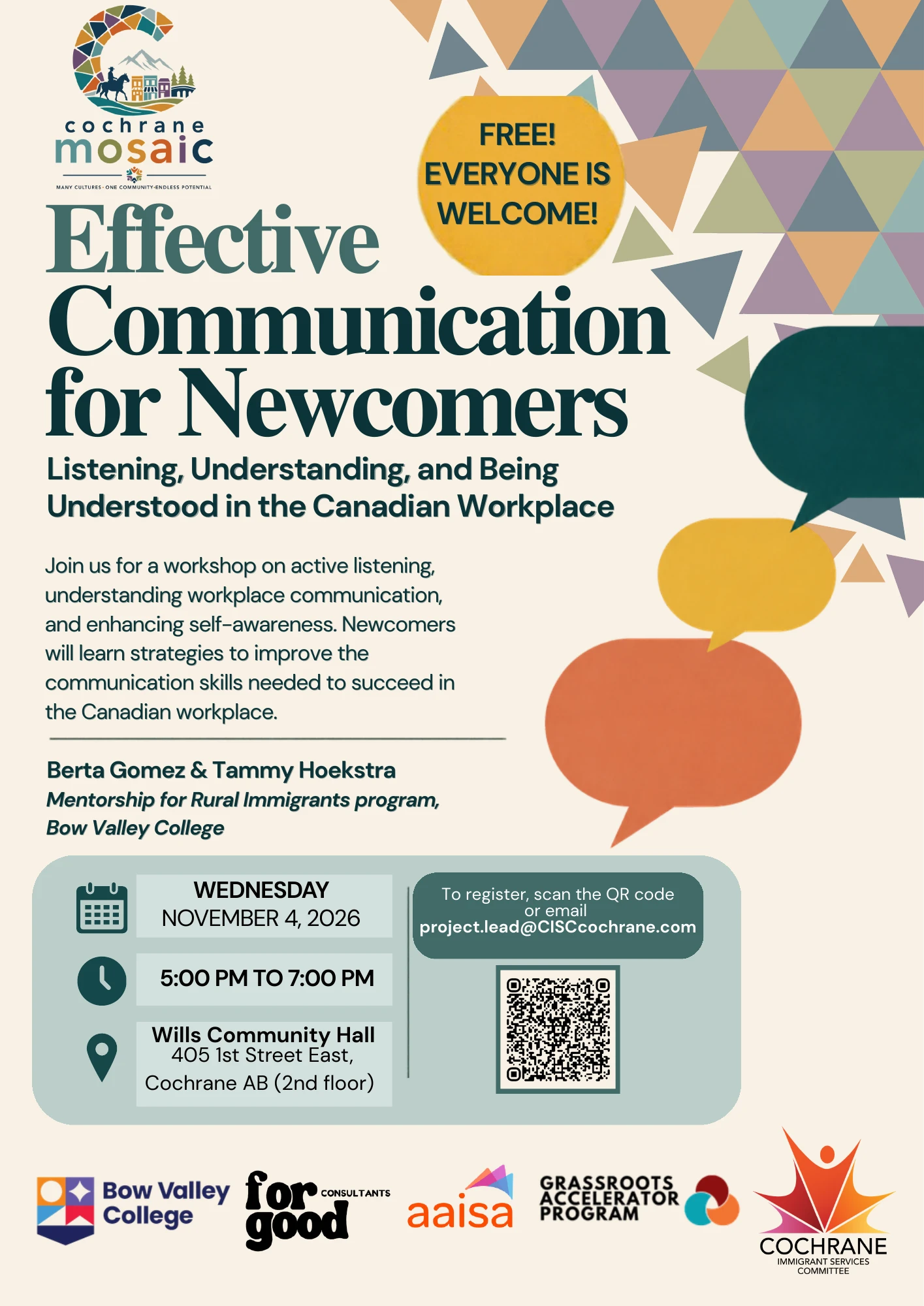Effective Communication for Newcomers poster